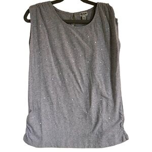 NWT RUUM Sleeveless Grey Shirt Medium (10)